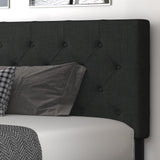 Upholstered King Size Platform Bed Frame