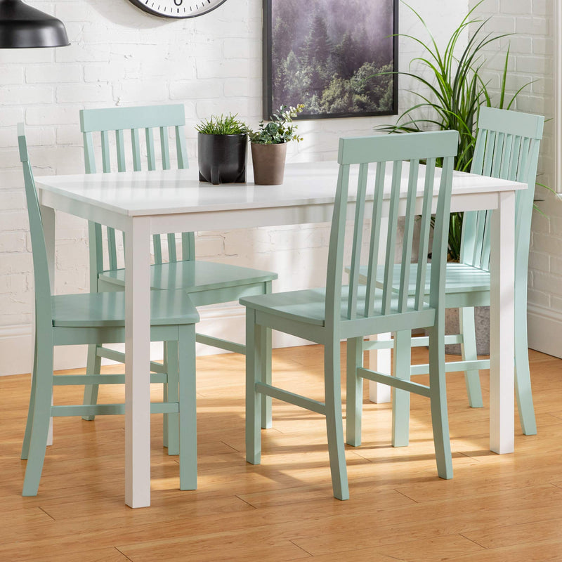 Modern Color Dining Room Table and Chair Set Small Space