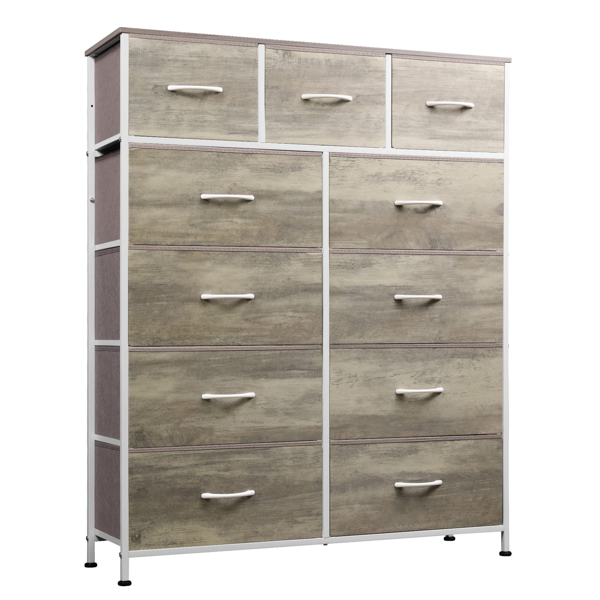 11-Drawer Dresser, Fabric Storage Tower for Bedroom, Hallway, Closets, Tall Chest