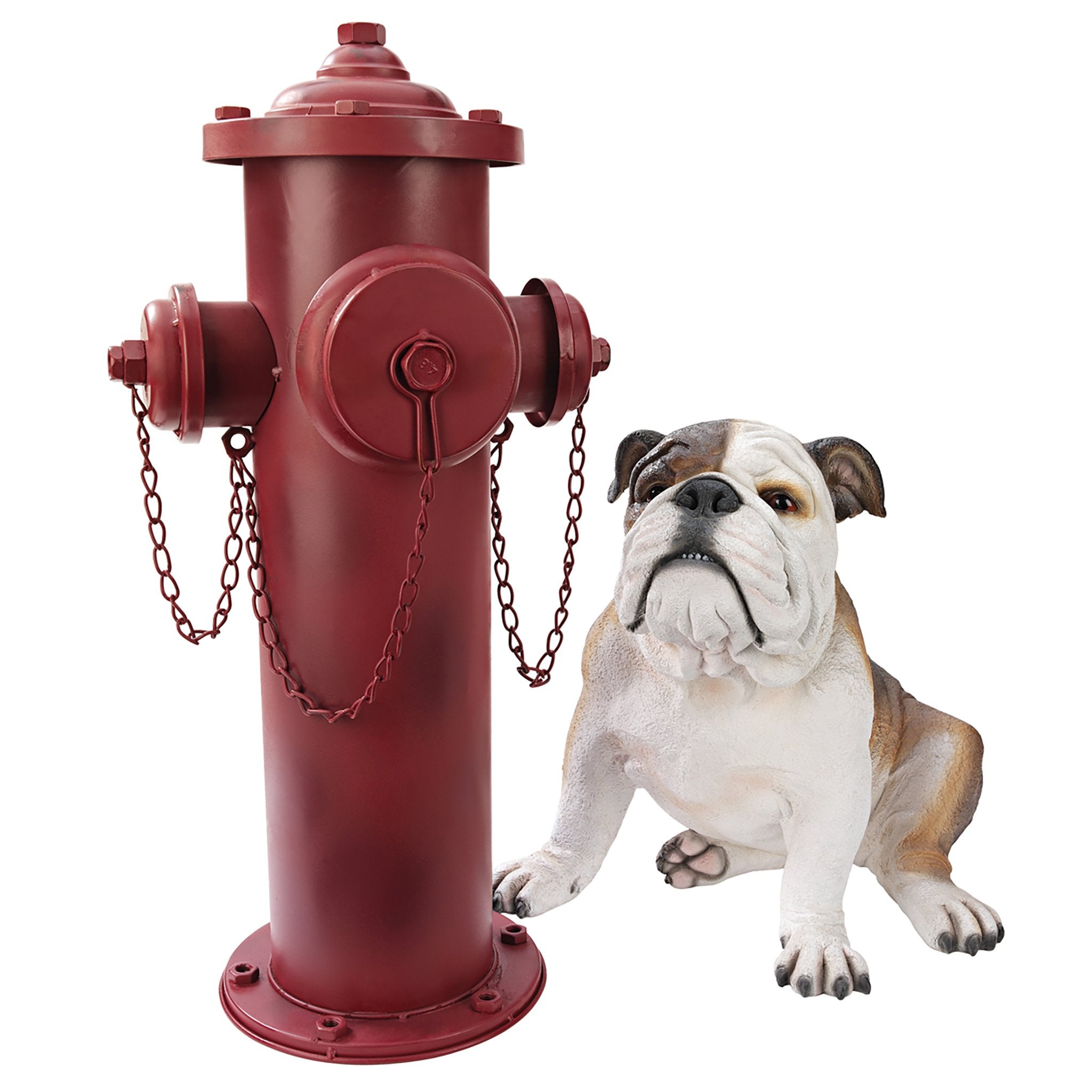 Vintage Metal Fire Hydrant Statue Large