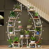 2 Pcs 6 Tier 9 Potted Metal Plant Stand Plant Stands for Plants Multiple