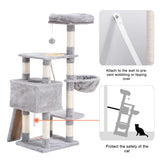 Cat Tree Cat Tower for Indoor Cats Multi-Level Cat Furniture Condo with Feeding Bowl