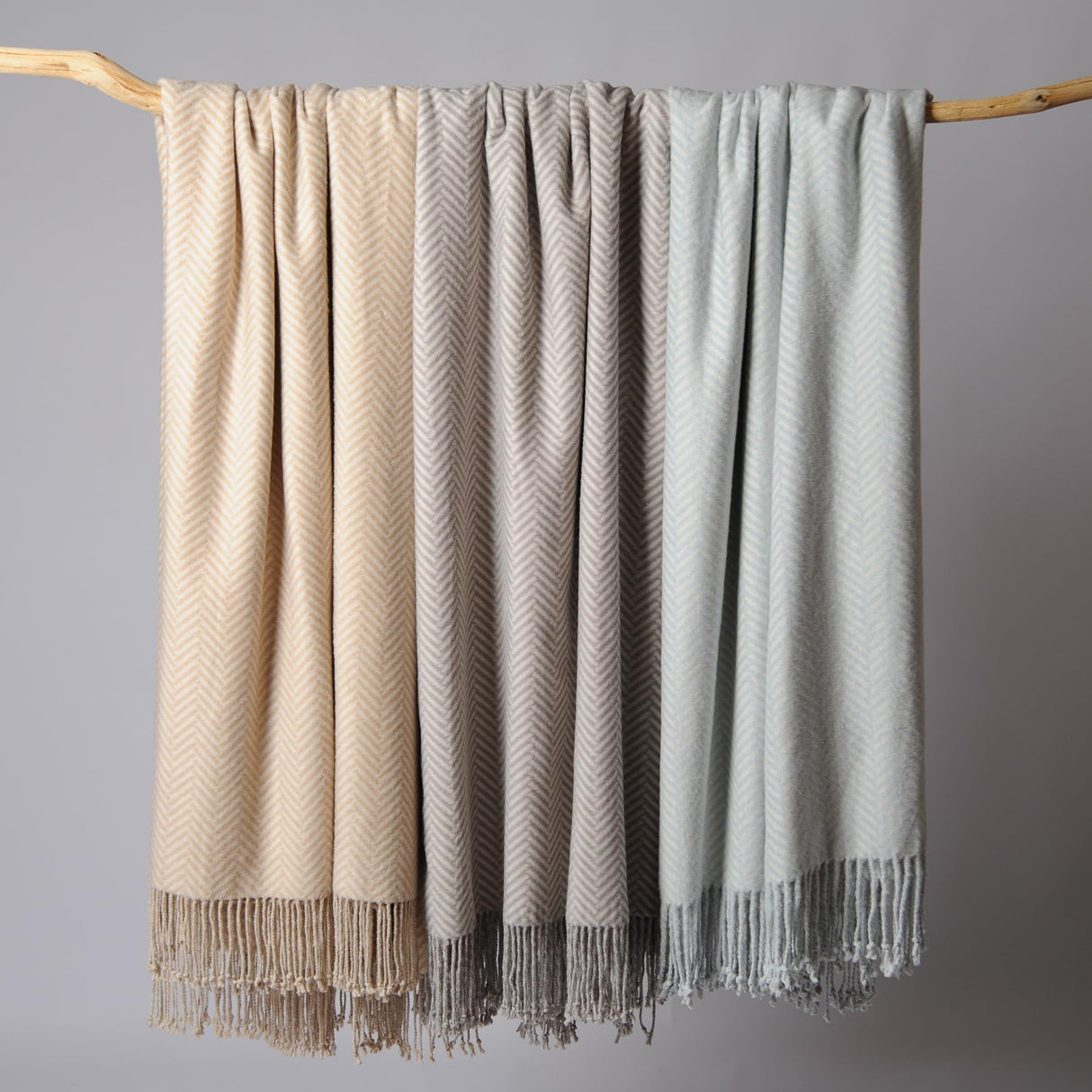 Silk Throw Blanket with Fringe, Pure Mulberry Silk, Naturally Soft