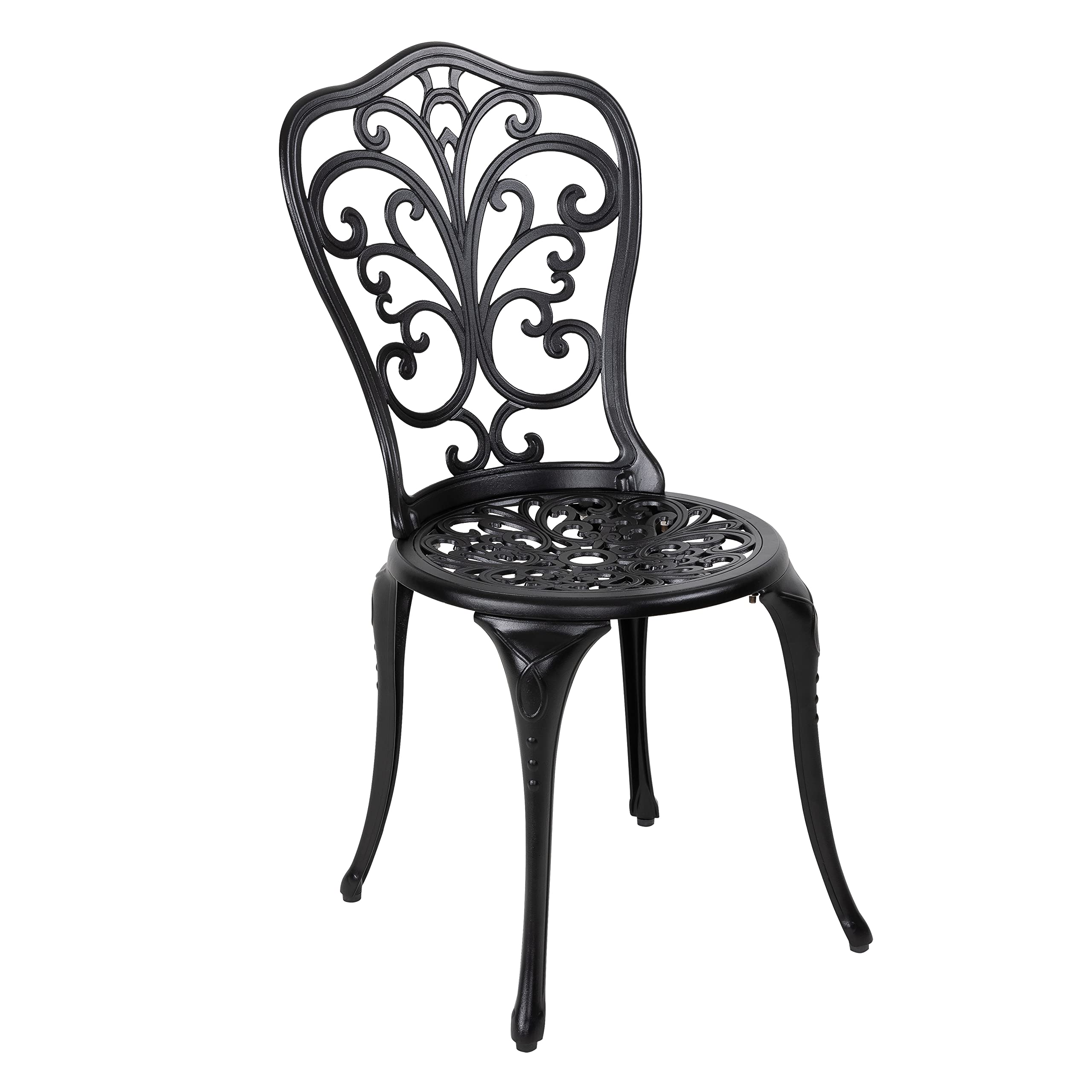 3 Piece Outdoor Bistro Table Set, Weather Cast Aluminum Patio Bistro Set