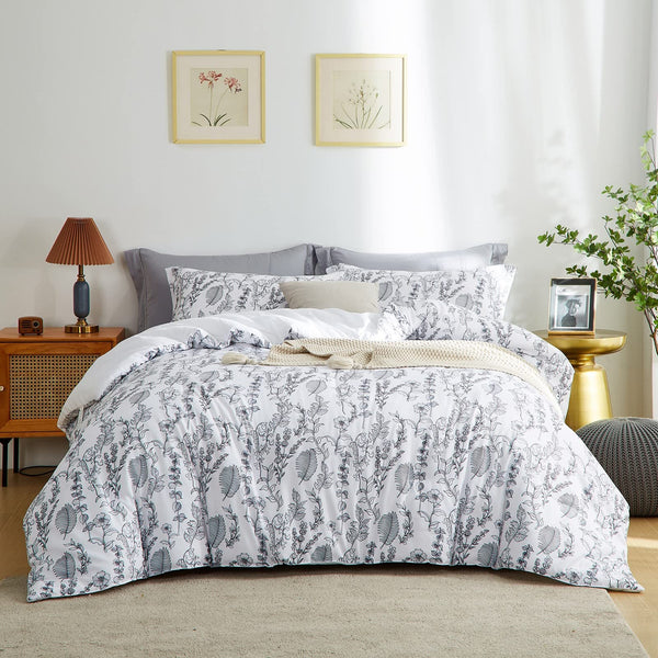 Floral Queen Size Comforter Set for Queen Bed Farmhouse Boho Bedding Comforter Sets