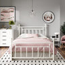 Queen Size Metal Platform Bed Frame/Victorian Style Iron-Art Headboard and Footboard