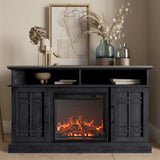 48" TV Stand with 18" Electric Fireplace Heater