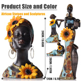 African Statues and Sculptures, Art Bust Statue, Sunflower Figurines