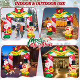 10 FT Christmas Inflatables Arch Outdoor Decorations