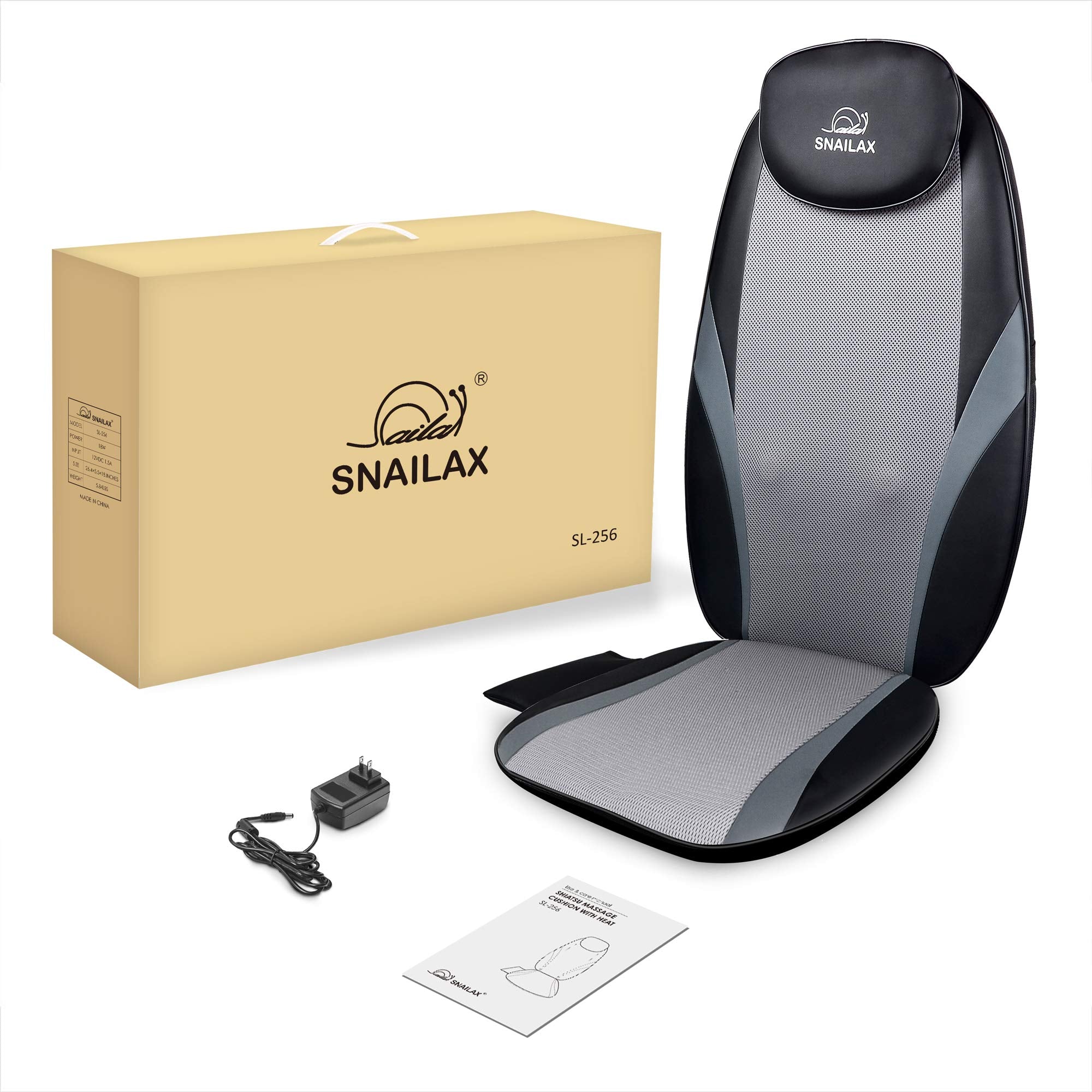 TheraCush Shiatsu Back Massager with Heat – Spot Massage & Vibration Seat