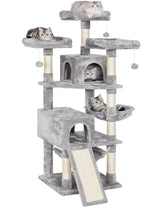 64.5inches Cat Tree Multi-Level Cat Tower for Indoor Cats with Scratching Posts, Board