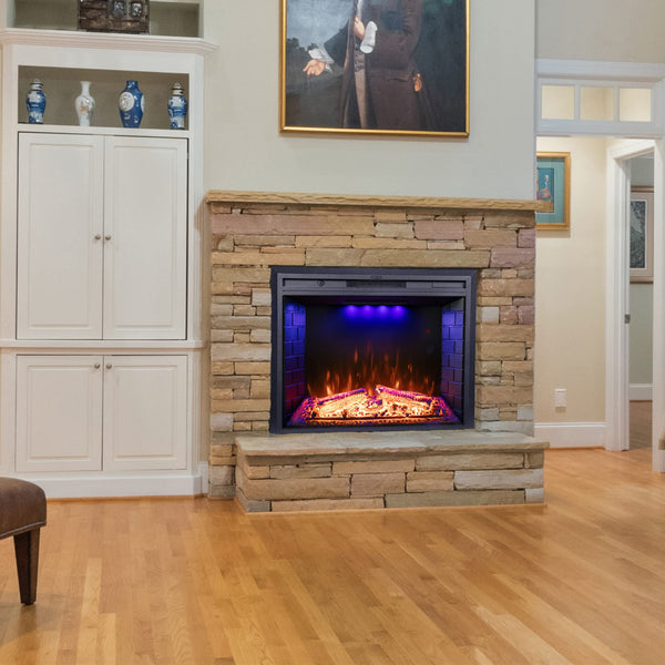 Wall Fireplace Electric with Remote Control