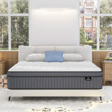 Queen Mattress, 12 Inch Hybrid Mattress in a Box, Queen Size Mattress Foam and Individually Wrapped Pocket Coils