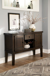 Haddigan New Traditional Dining Room Buffet with Wine Rack