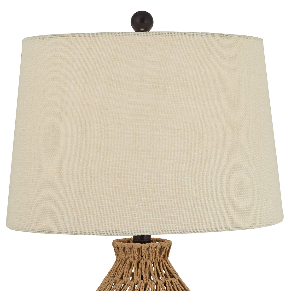 San Carlos Coastal Modern Table Lamp 29" Tall Natural Rattan