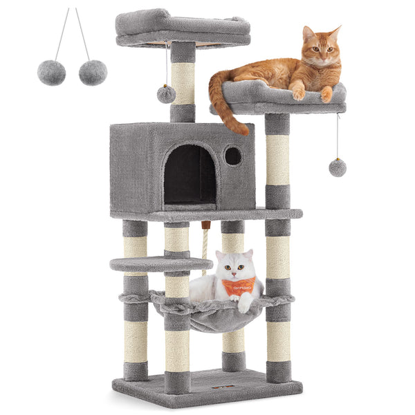 Cat Tree, 44.1-Inch Cat Tower for Indoor Cats, Multi-Level Cat Condo