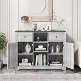 Buffet Sideboard Bar Cabinet with Storage, Removable Wine Racks