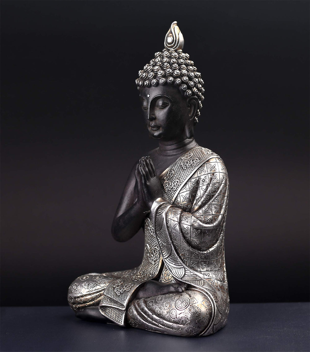 Seated Buddha Statue Buddhism Thai Meditating Home and Sculpture