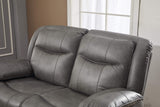 Bonded Leather Reclining Sofa Couch Set Living Room Set 8006