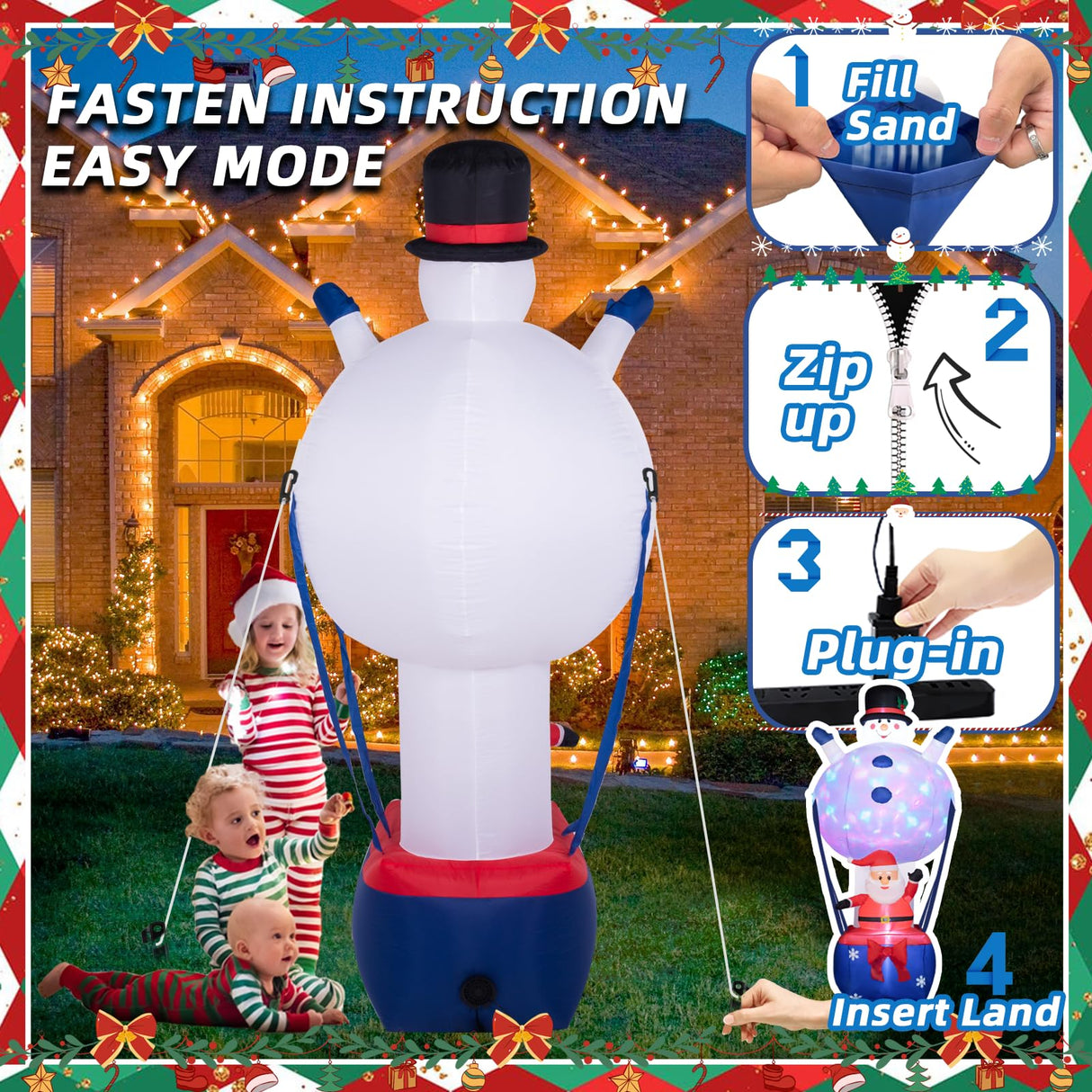 8ft Christmas Inflatable Decoration