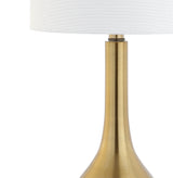 25" Metal/Crystal Teardrop LED Table Lamp Contemporary