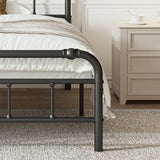 14 INCH High Queen Size Metal Bed Frame No Box Spring Needed Platform