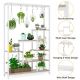 5-Tier Tall Indoor Plant Stand, 70.9 inches Large Metal Plant Shelf