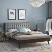 Solomon Mid Century Modern Solid Wood Queen