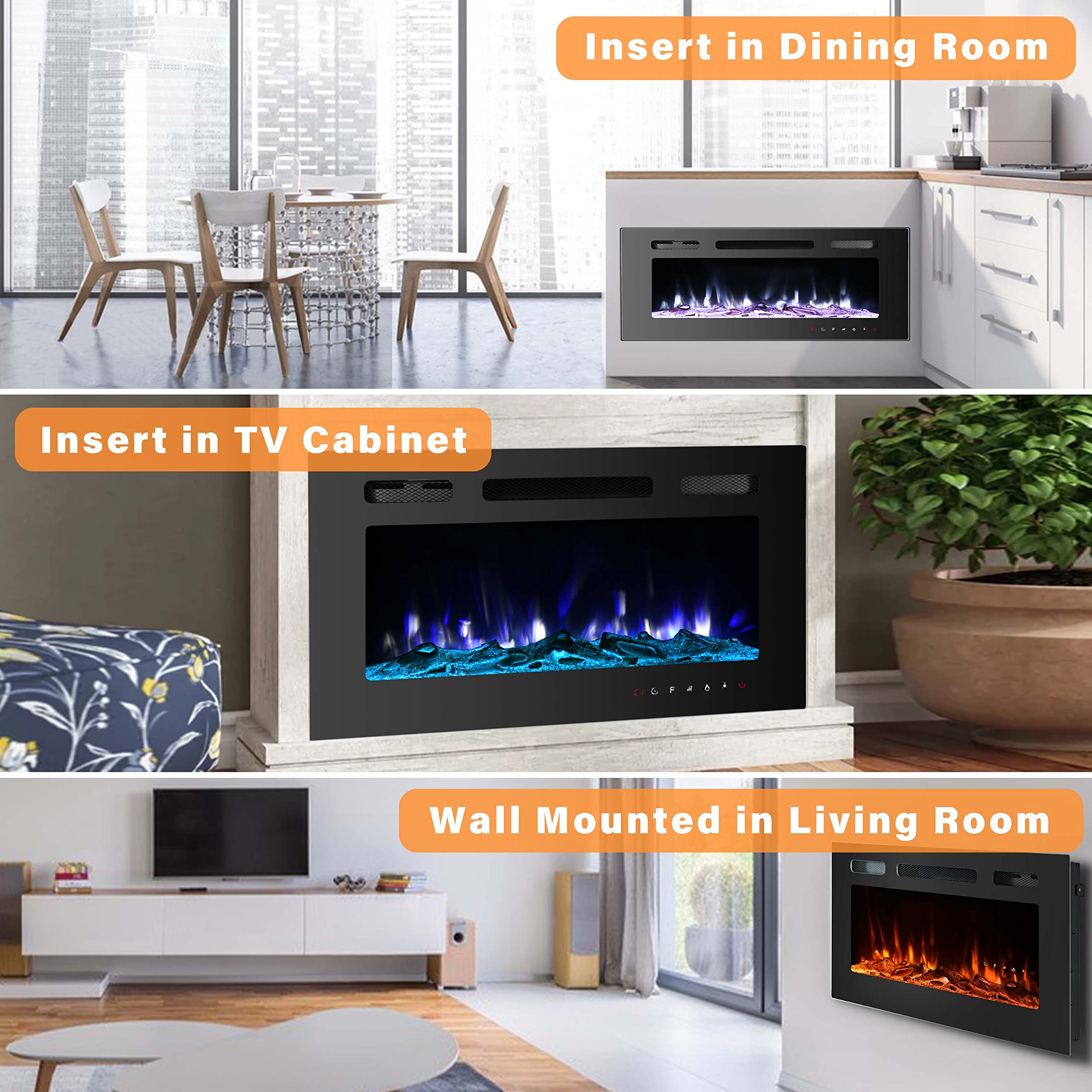 Wall Mounted Fireplace Led Wall Mounted Heater