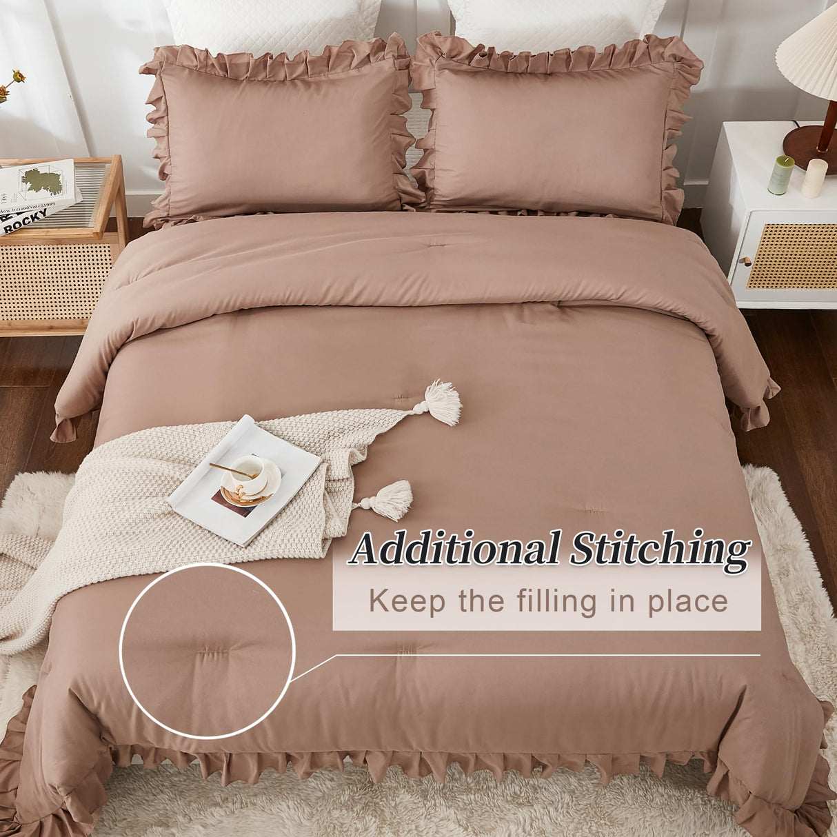 Taupe Full Size Comforter Set