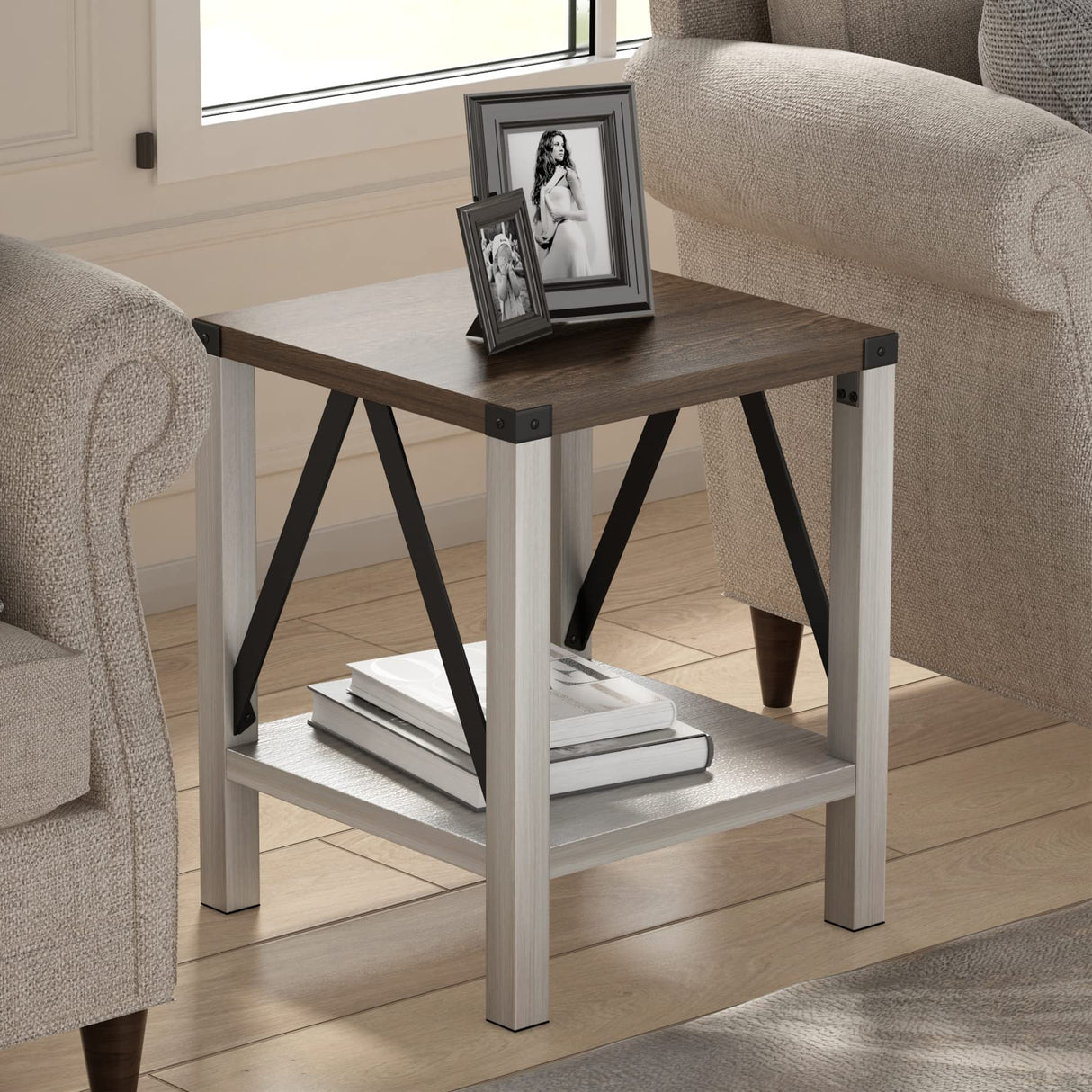 Farmhouse End Side Table