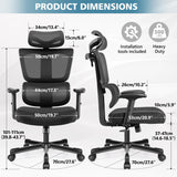 Office Chair Ergonomic Desk Chair, High Back Computer Gaming Chair