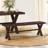 59'' Dining Bench With Solid Wood Construction Farmhouse Kitchen Bench