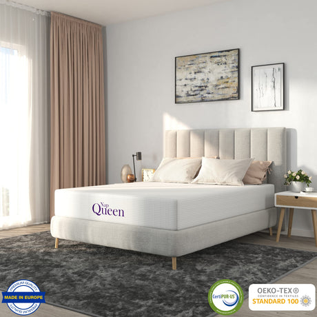 12 Inch Queen Size Mattress, Charcoal Memory Foam Mattress