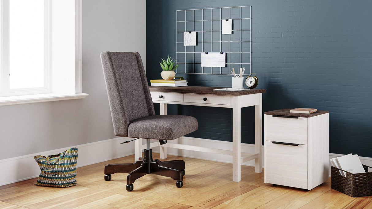 Dorrinson Modern Farmhouse 47" Home Office Desk with 2 Drawers