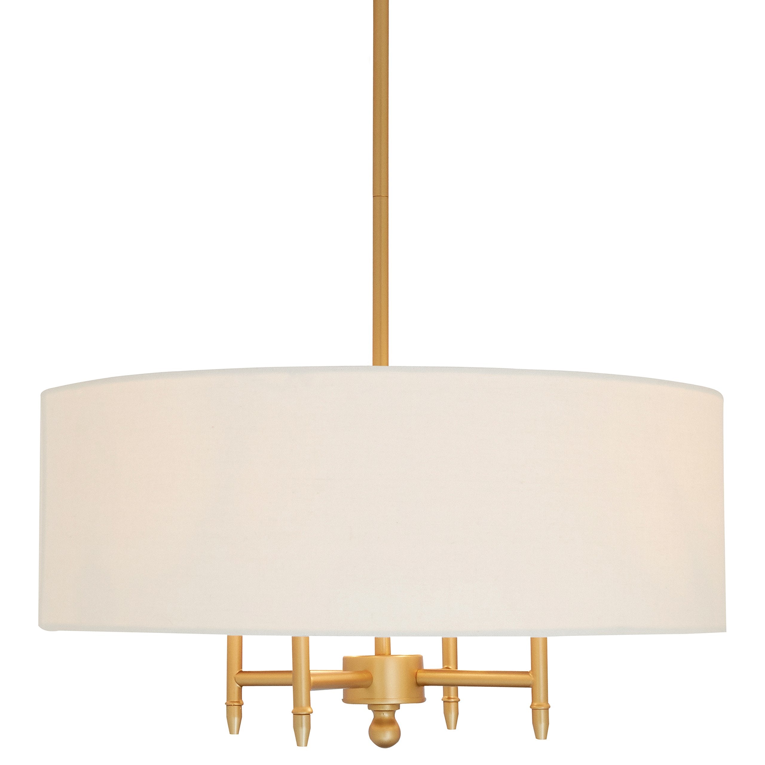 Contemporary Pendant Chandelier with White Shade