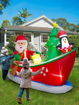 8 Ft Christmas Inflatables Outdoor Decorations  Santa Claus