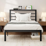 4.7" Headboard Shelf, Heavy-Duty Platform Bed Frame