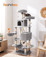 Large Cat Tower with 13 Scratching Posts 2 Perches