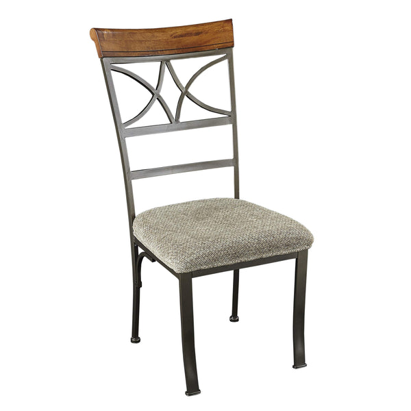Hamilton Pewter and Bronze Metal Set of 2 Dining Chair
