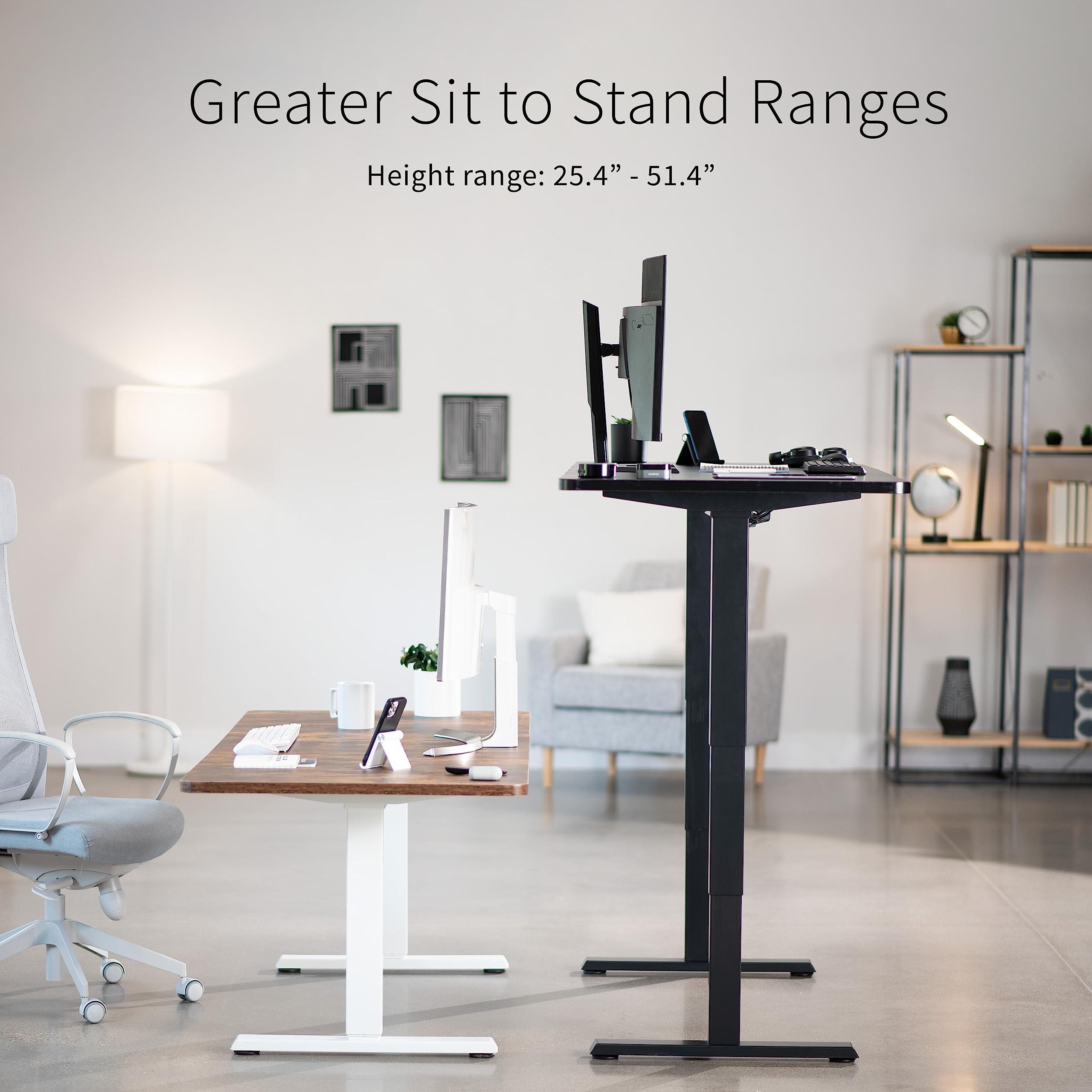 Electric Height Adjustable 71 x 30 inch Memory Stand Up Desk