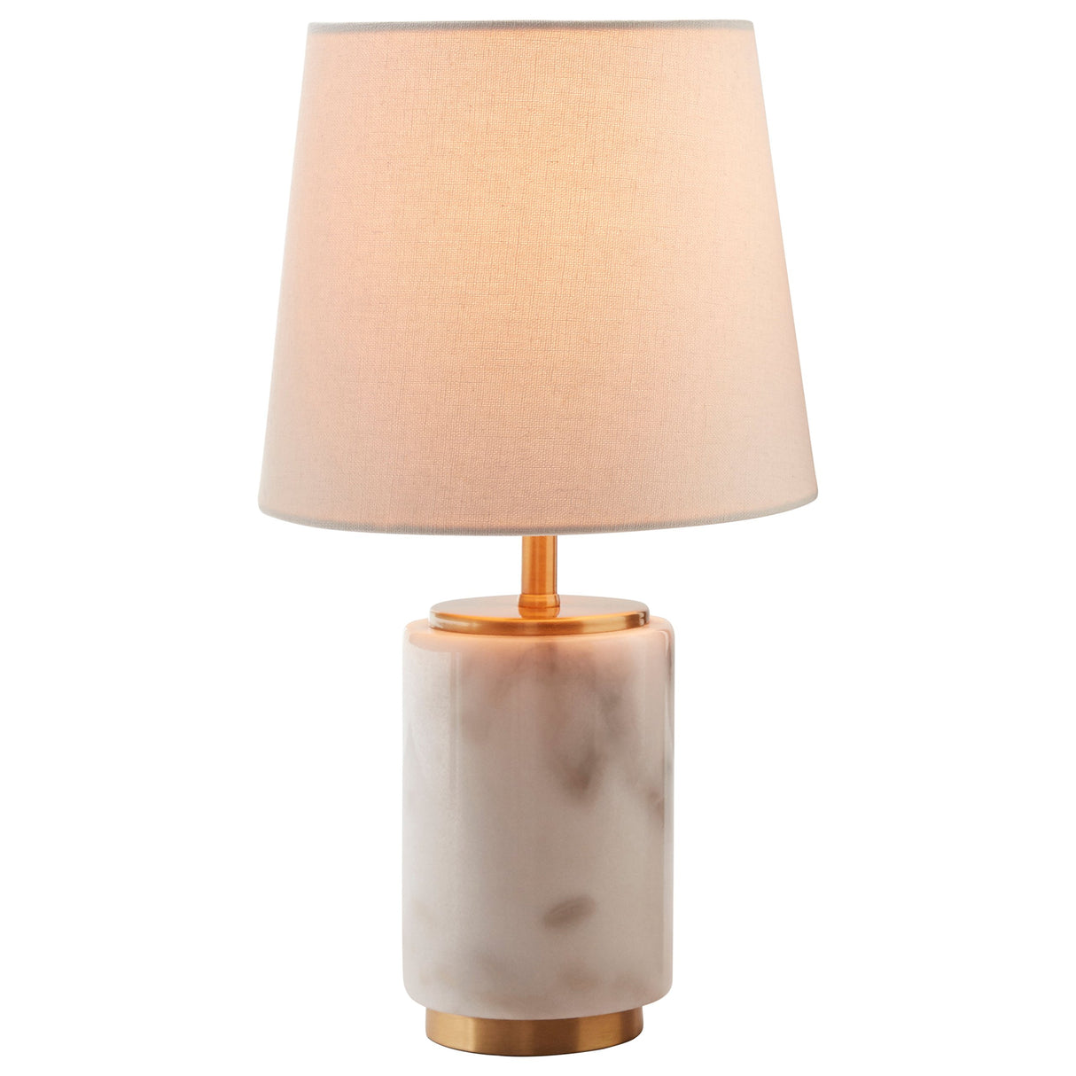 Mid Century Modern Marble and Brass Table Decor Lamp