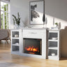 Electric Faux Fireplace TV Stand Mantel Heater