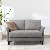 Jackie Loveseat Sofa / Easy, Tool-Free Assembly, Soft Grey