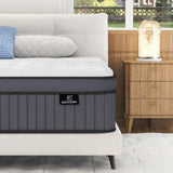 Queen Mattress, 12 Inch Hybrid Mattress in a Box, Queen Size Mattress Foam and Individually Wrapped Pocket Coils