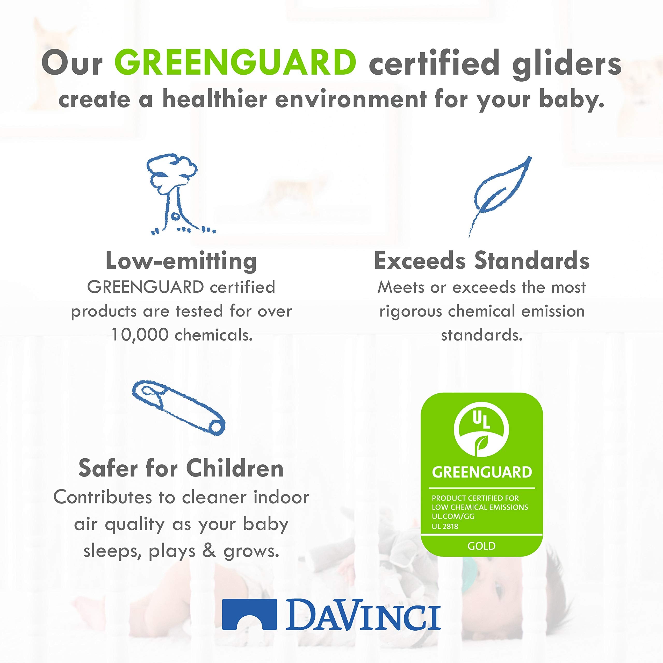 NurturaGlide Nursery Recliner – GREENGUARD Gold Certified & Glide Motion