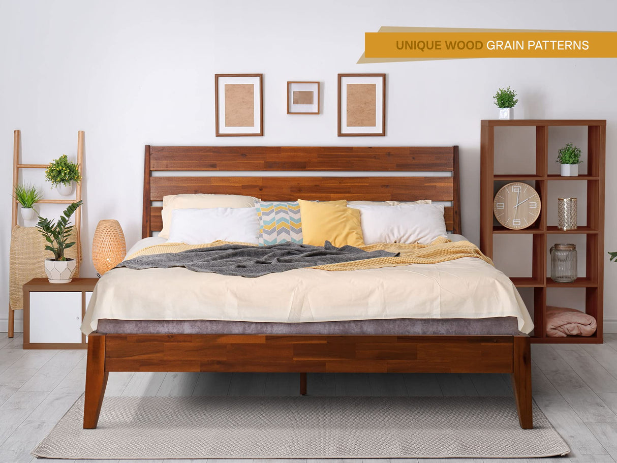 Wooden Frame with Headboard