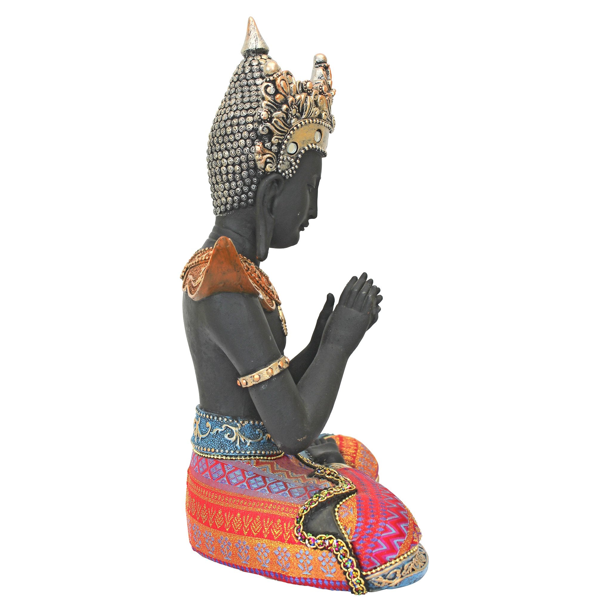 Thai Sukhothai Buddha Asian Statue, Full Color