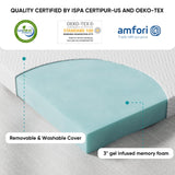 Memory Foam Mattress Topper Queen Size