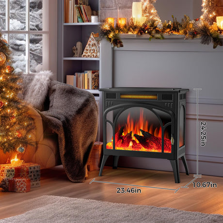 Realistic Flame Electric Fireplace Stove